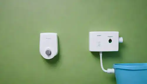 Un cuenco de baño con ducha de bajo flujo