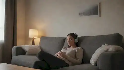Un acogedor salón con un ambiente tranquilo