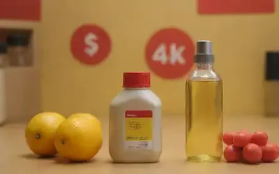 3 botellas de aceite con diferentes cantidades y etiquetas