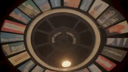 Collage of various streaming logos on a movie reel backdrop