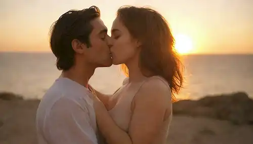 atardecer romántico