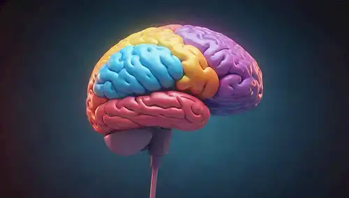 Escaneo cerebral 3D con colores giratorios, enfoque suave, atmósfera calmante, ondas de luz sutiles, sonidos pacíficos, auriculares o audífonos, fondo minimalista, formas geométricas, luces pulsantes, tonos relajantes,,