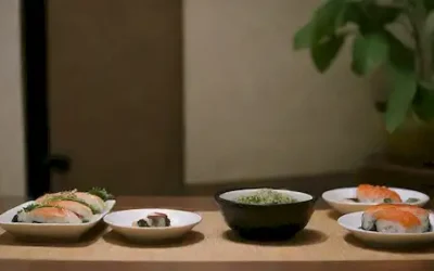 Interior de restaurante japonés