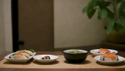 Interior de restaurante japonés
