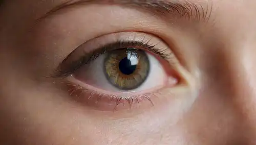 Compresores cálidos en el ojo, vista de cerca, toque suave, colores calmantes, fondo borroso, enfoque suave, iluminación natural, ambiente tranquilo, composición minimalista, texturas sutiles, tonos cálidos, suave gradiente